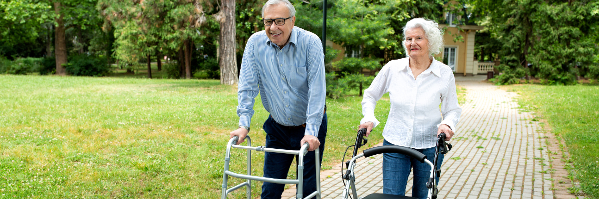 how to get elderly walking again